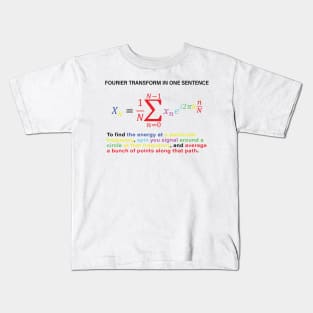 Fourier Transform Formula Kids T-Shirt